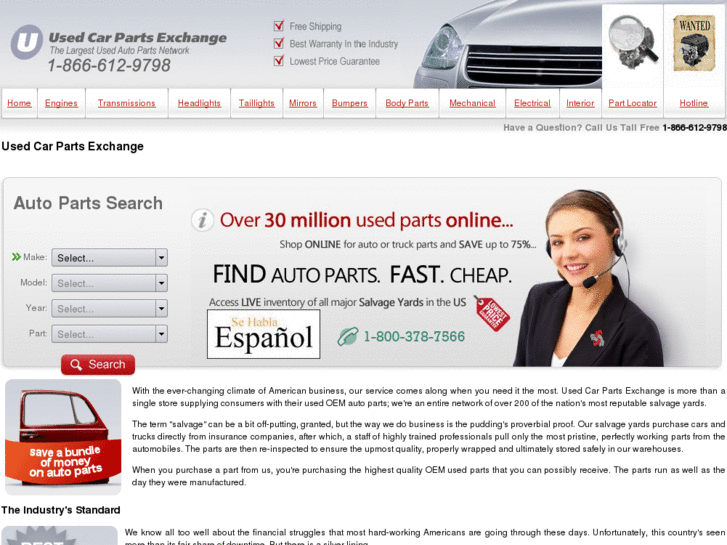 www.used-car-parts-exchange.com