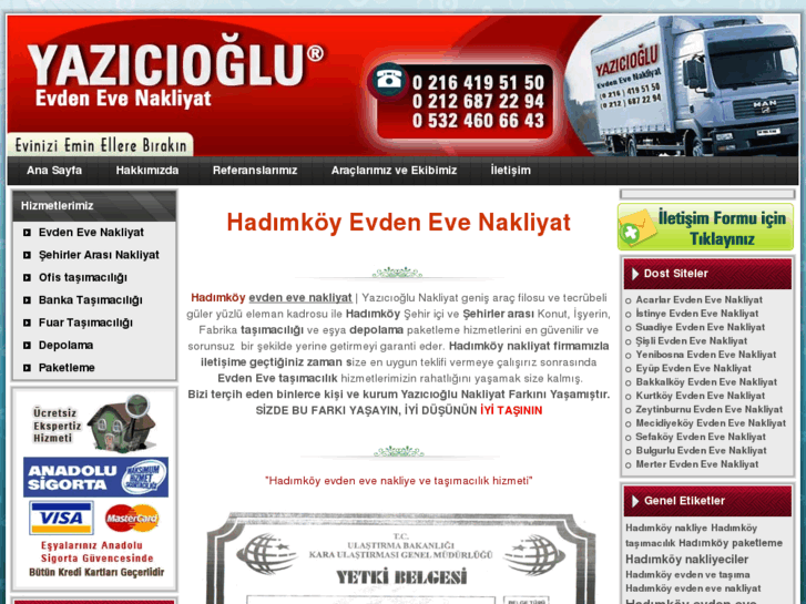 www.hadimkoyevdenevenakliyat.com