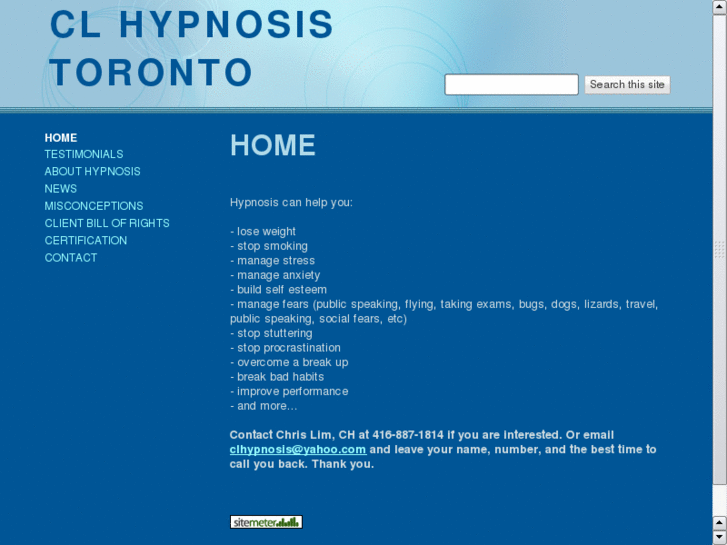 www.hypnosistoronto.info