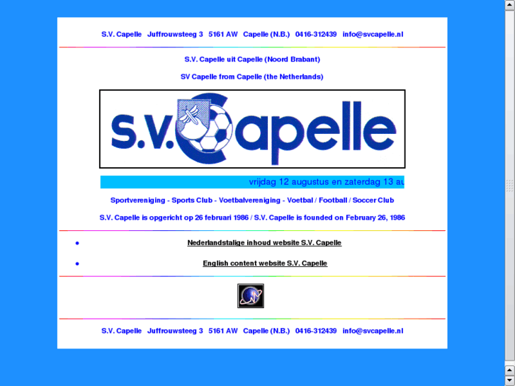 www.svcapelle.nl