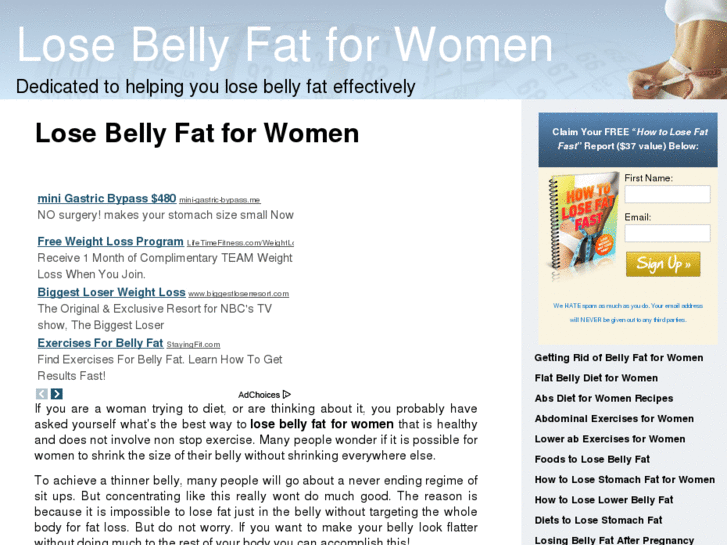 www.womenlosebellyfat.com