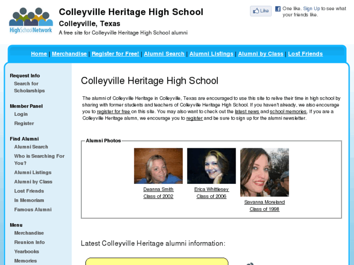 www.colleyvilleheritagehighschoolalumni.com