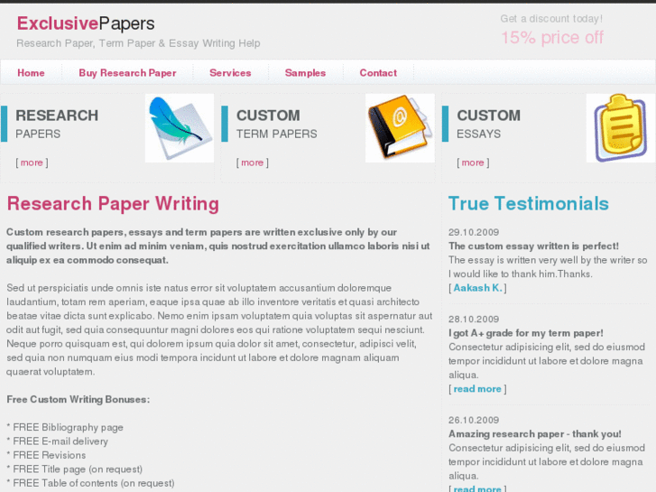 free term paper download
