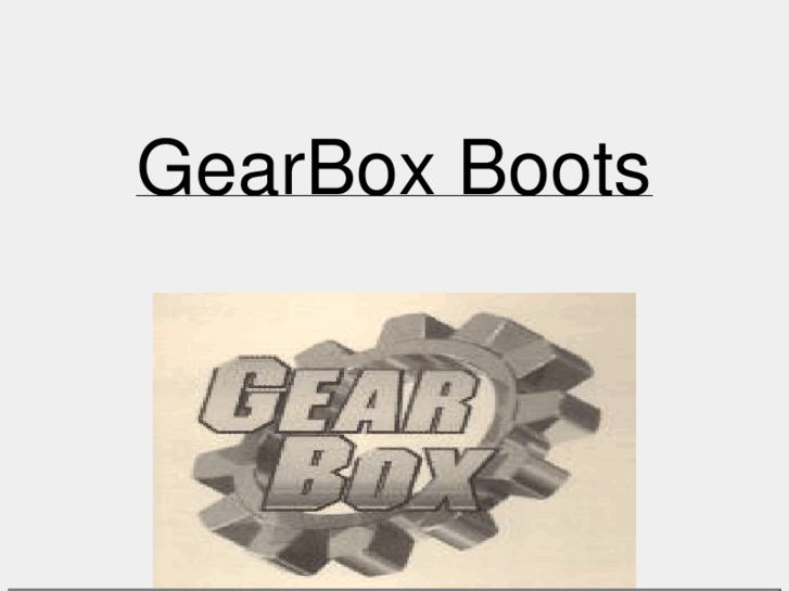www.gearbox-boots.com