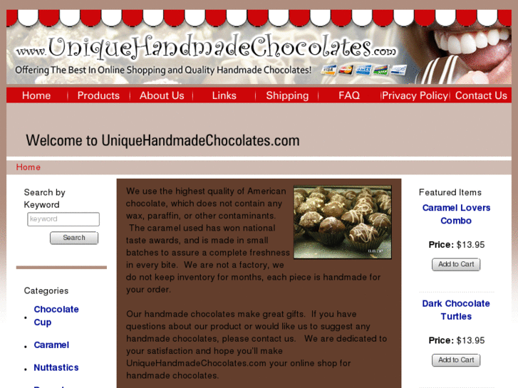 www.uniquehandmadechocolates.com