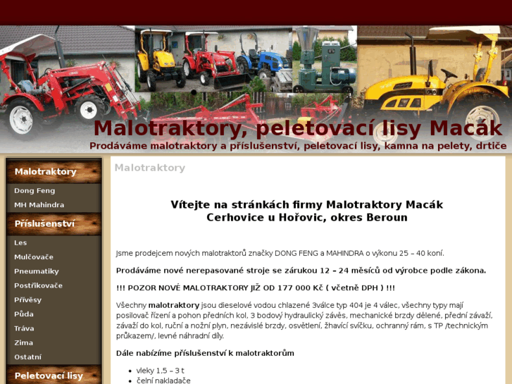 www.malotraktorymacak.cz