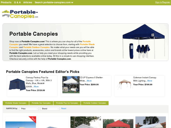 www.portable-canopies.com