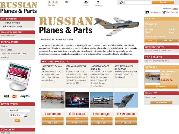 www.russianplanesandparts.com