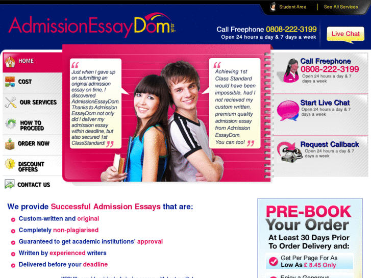 www.admissionessaydom.co.uk