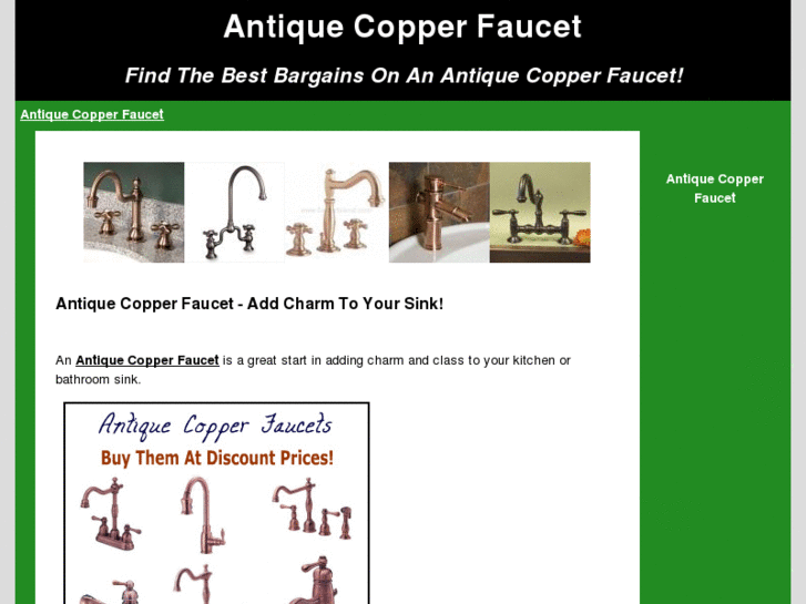 www.antiquecopperfaucet.com