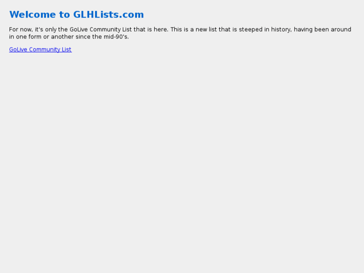 www.glhlists.com