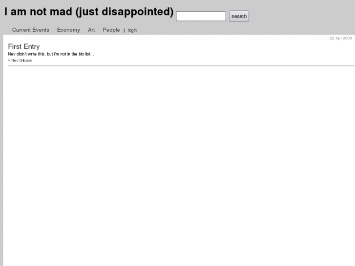 www.iamnotmadiamjustdisappointed.com