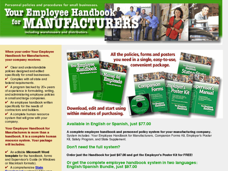 www.manufacturer-employee-handbook.com