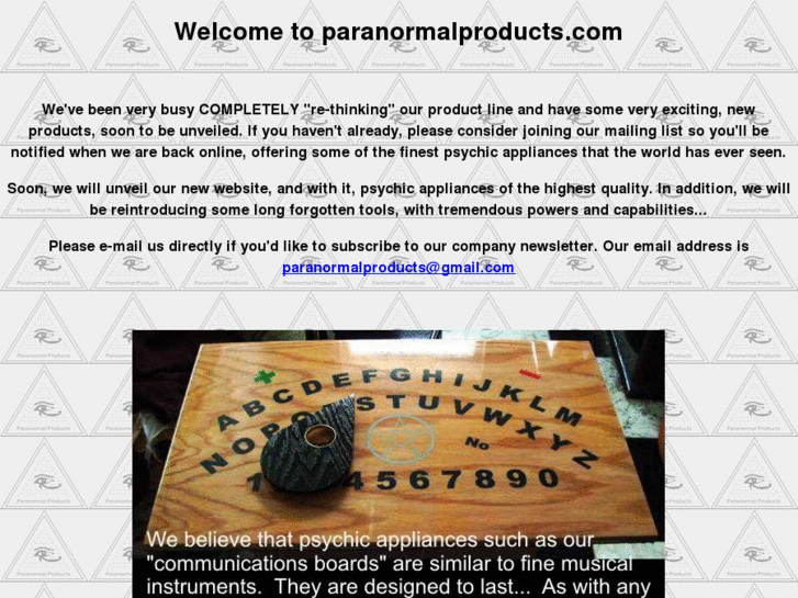 www.paranormalproducts.com