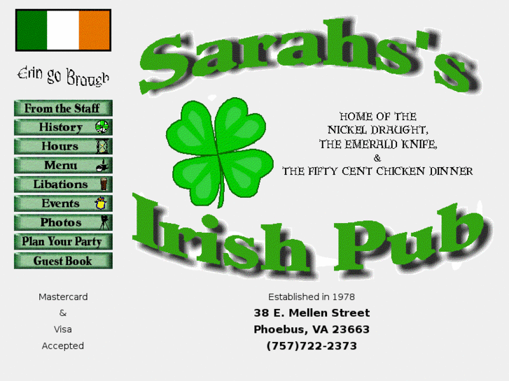 www.sarahsirishpub.com