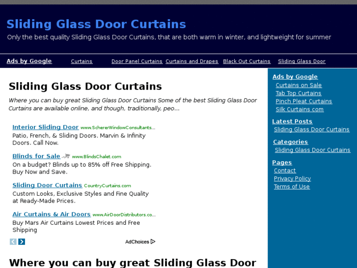 www.slidingglassdoorcurtains.com