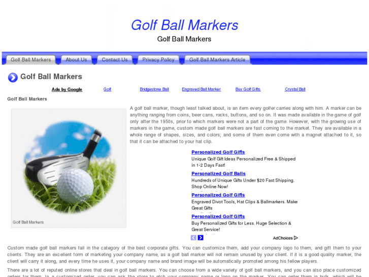 www.golfballmarkers.org