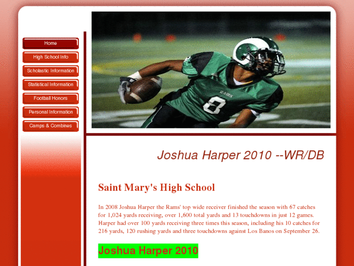 www.joshuaharperfootball.com