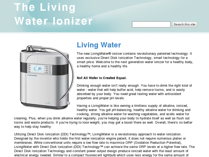 www.livingwaterionizer.info