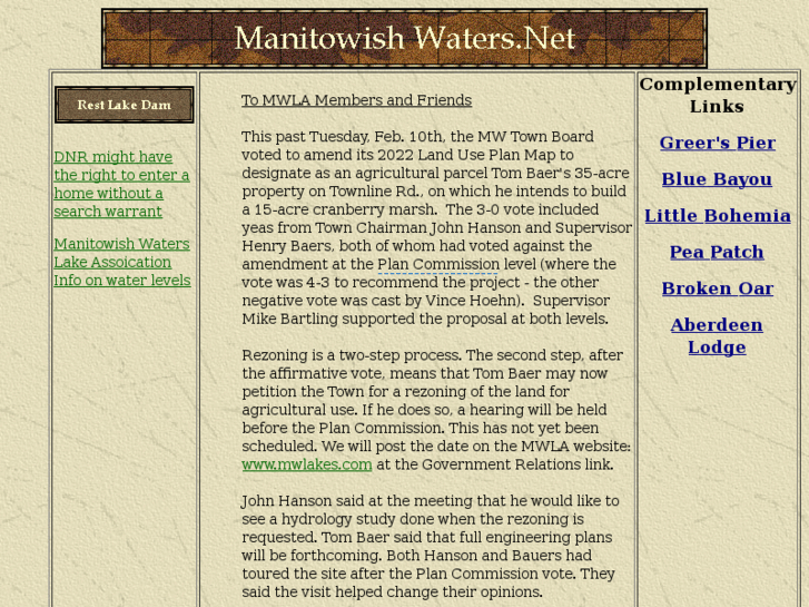 www.manitowishwaters.net