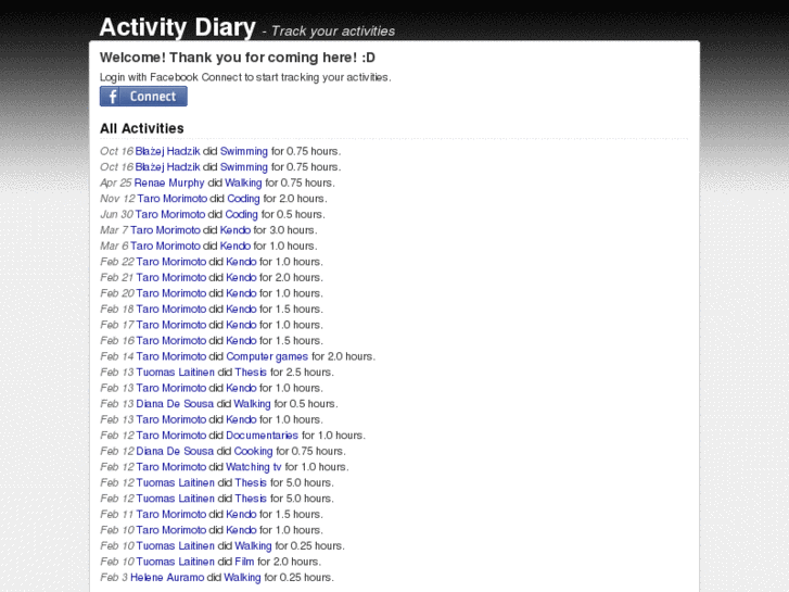 www.activitydiary.com