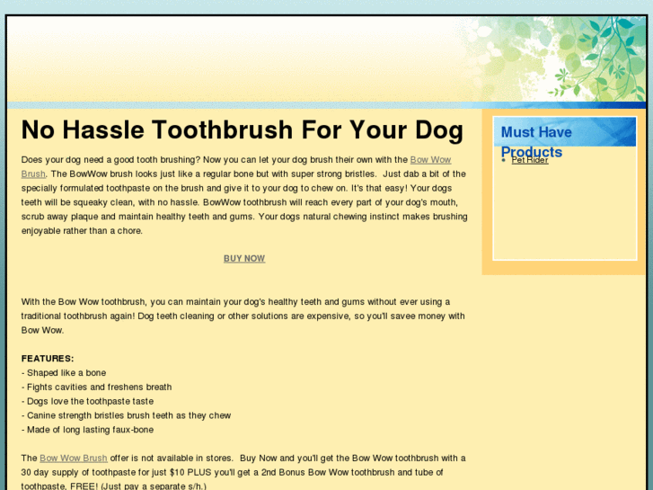 www.bowwowtoothbrush.com