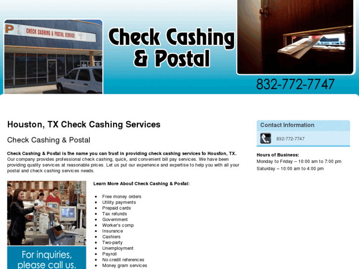 www.checkcashingandpostal.com