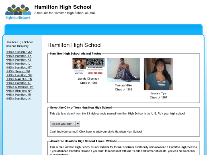 www.hamiltonhighschoolalumni.com