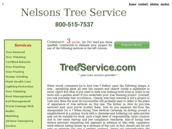 www.nelsonstreeservice.com