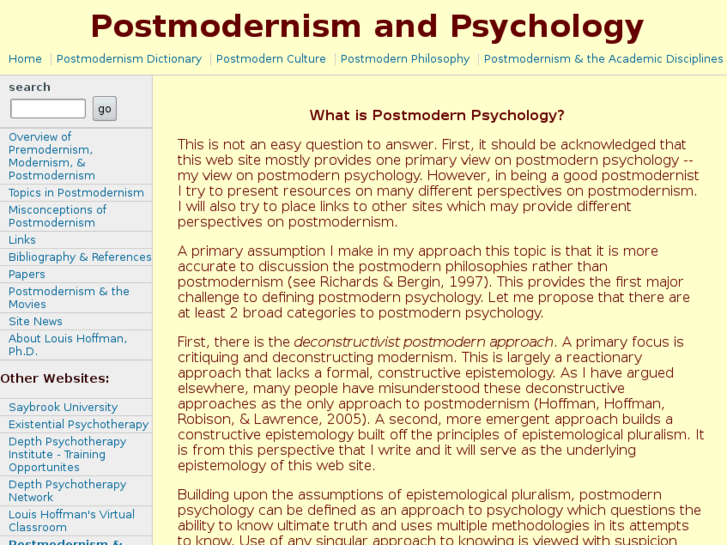 www.postmodernpsychology.com