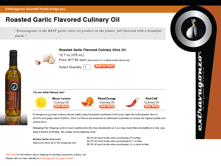 www.garlic-flavored-olive-oil.com