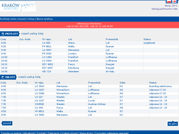 www.krakowairport.mobi