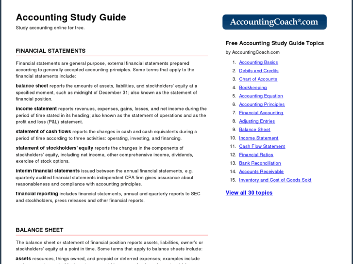 www.accountingstudyguide.com