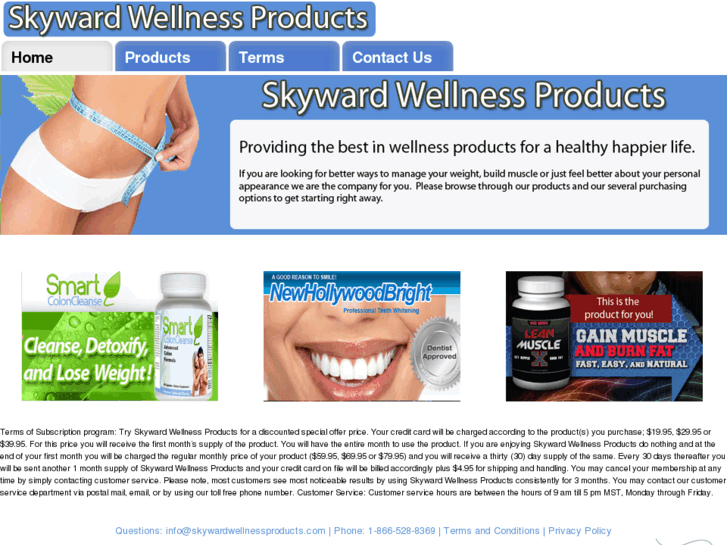 www.skywardwellnessproducts.com