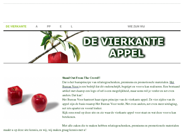 www.devierkanteappel.nl