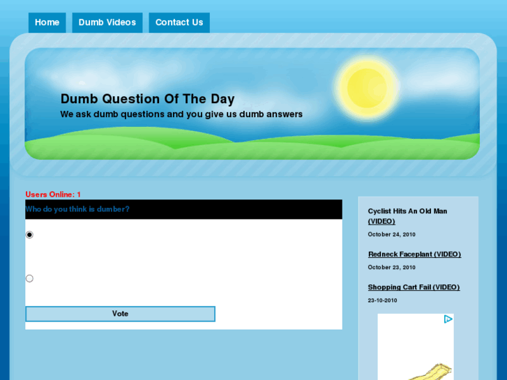 www.dumbquestionoftheday.com