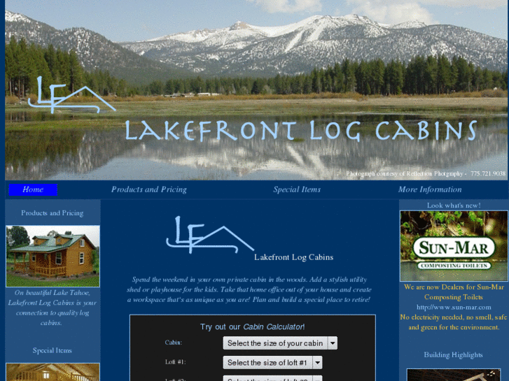 www.lakefrontlogcabins.com