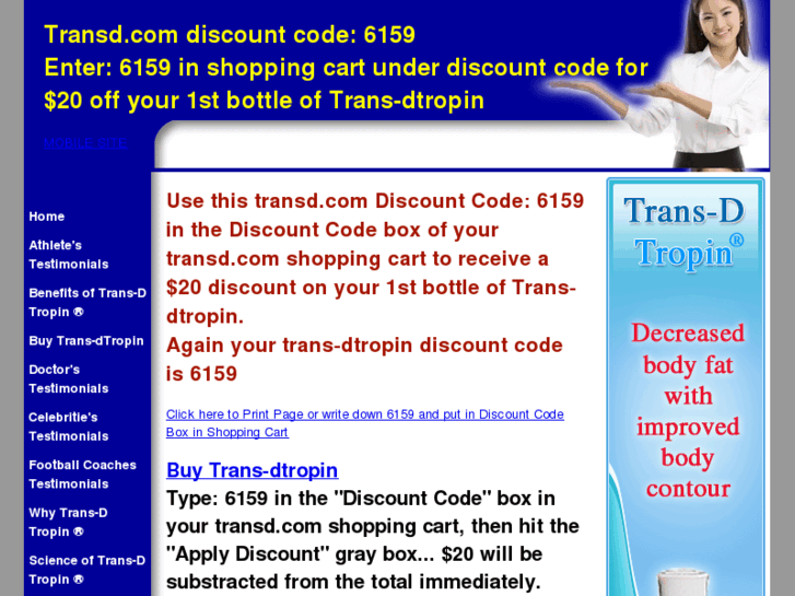 www.trans-dtropindiscountcode.com