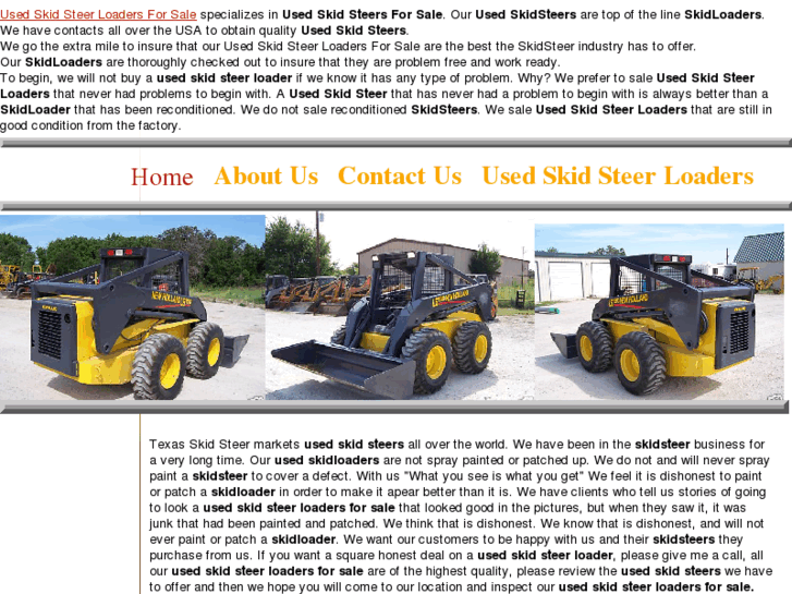 www.usedskidsteerloadersforsale.com