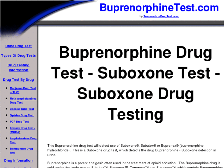 www.buprenorphinetest.com