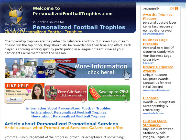 www.personalizedfootballtrophies.com