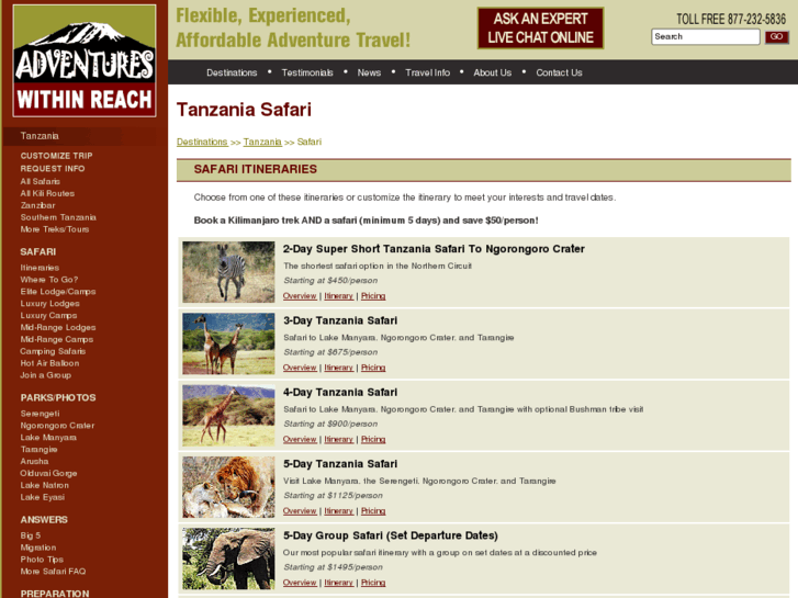 www.safariswithinreach.com