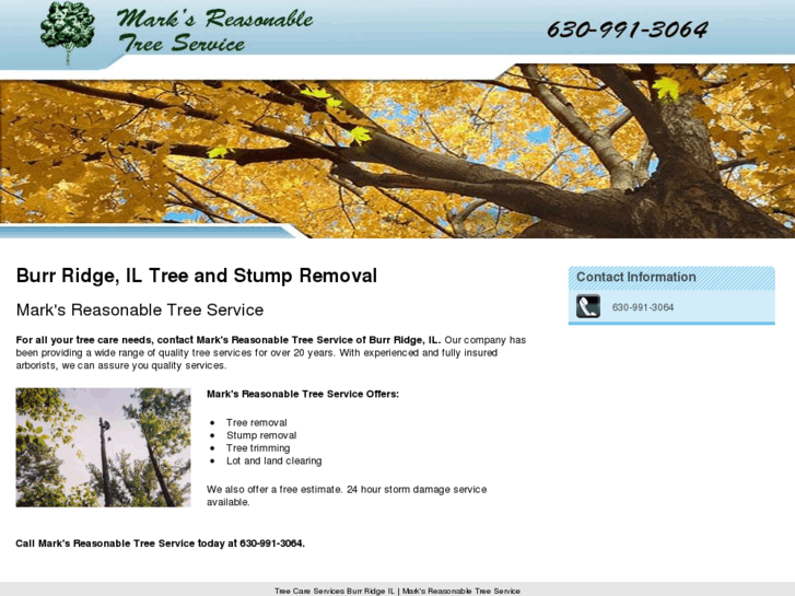 www.marksreasonabletreeservice.com
