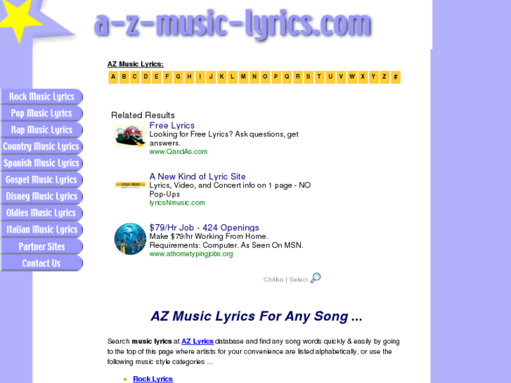 www.a-z-music-lyrics.com