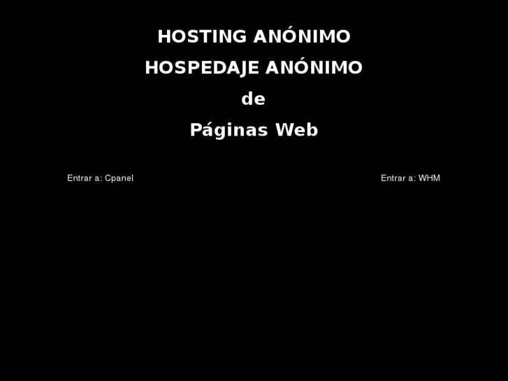 www.hostinganonimo.net