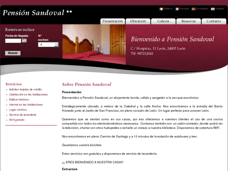 www.pension-sandoval.com