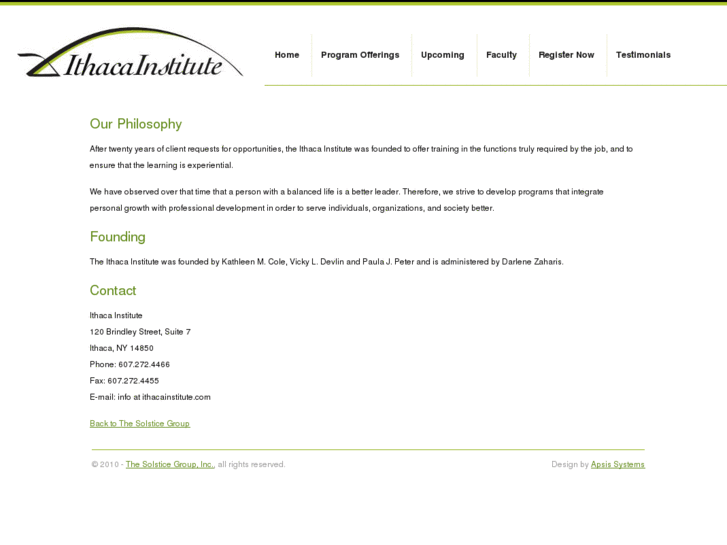 www.ithacainstitute.com