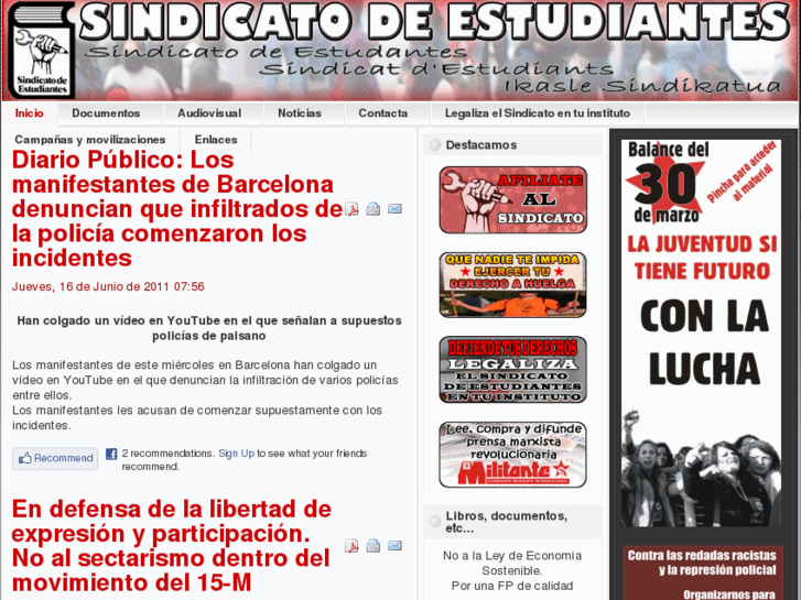 www.sindicatodeestudiantes.net