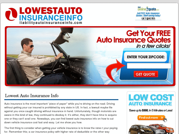 www.lowestautoinsuranceinfo.com