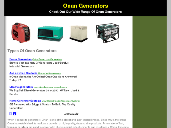 www.onangenerators.info